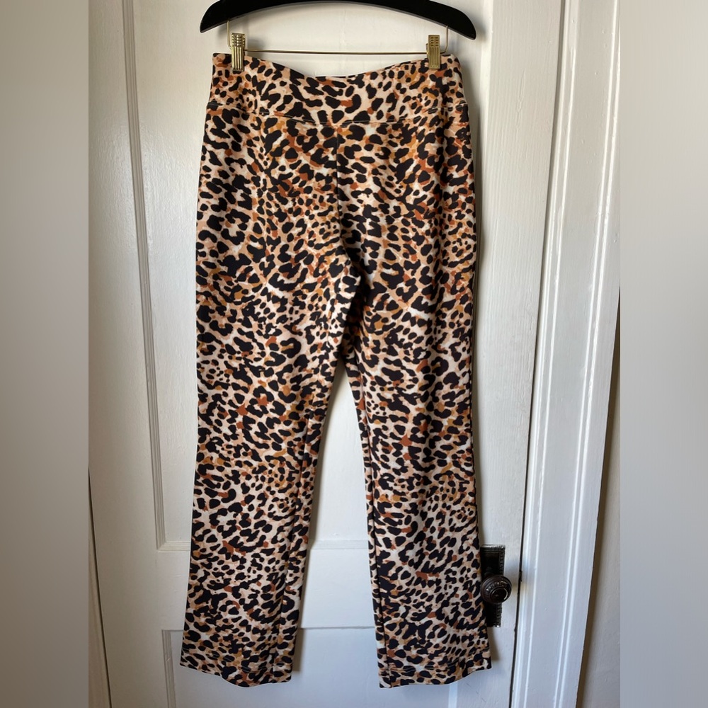 Boston Proper, animal print, semi-wide leg legging, size sm, like new